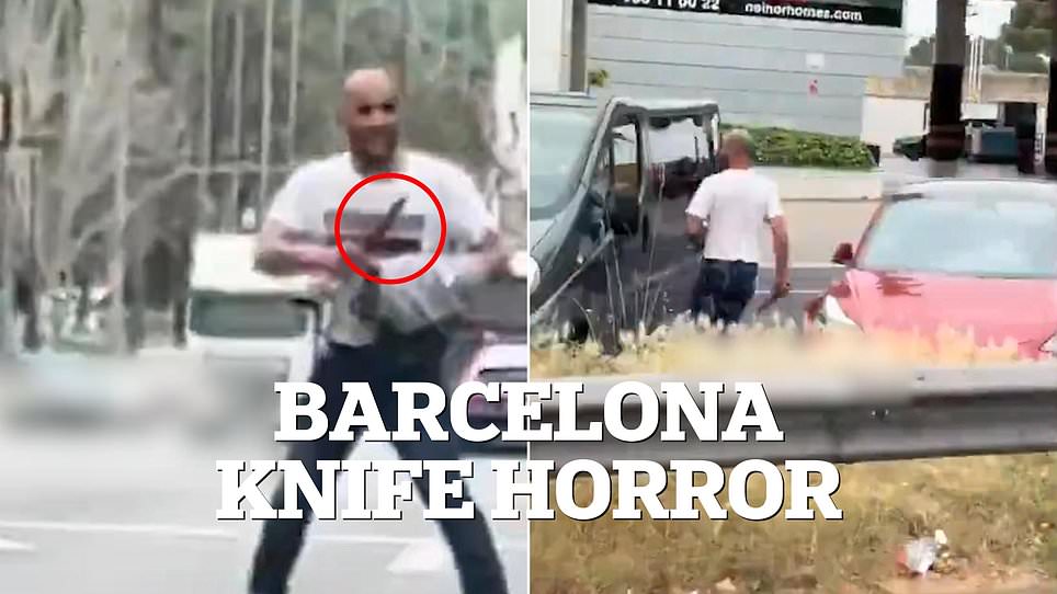 Suspect caught after stabbing victim in Barcelona suburb attack