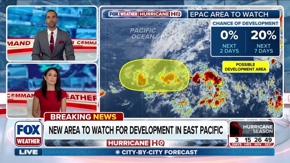 NHC spots potential 2026 Pacific storm far from Mexico coast.